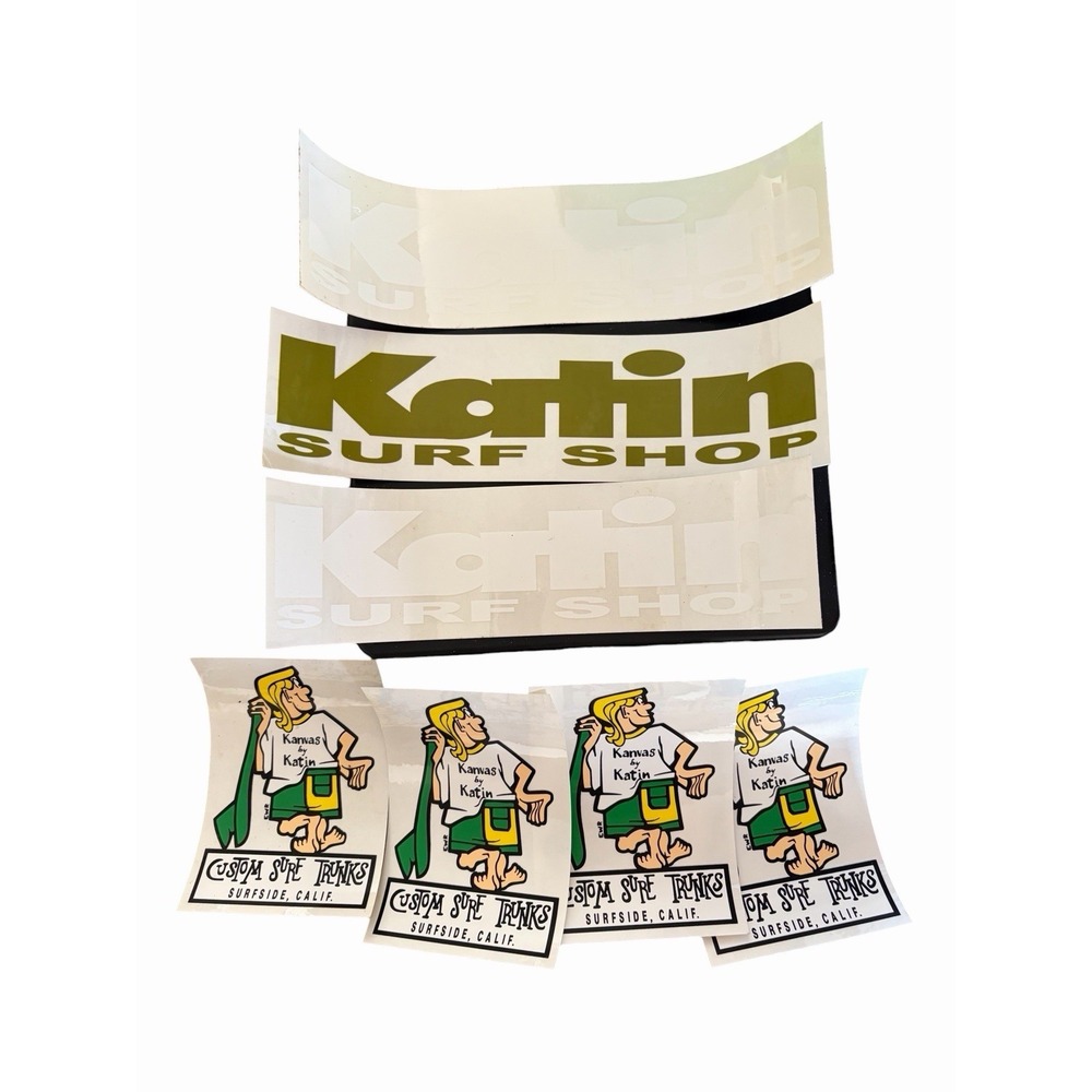 Kanvas By Katin Surfboards Trunks California‎ Sticker Decal Surf Trunks Lot of 7